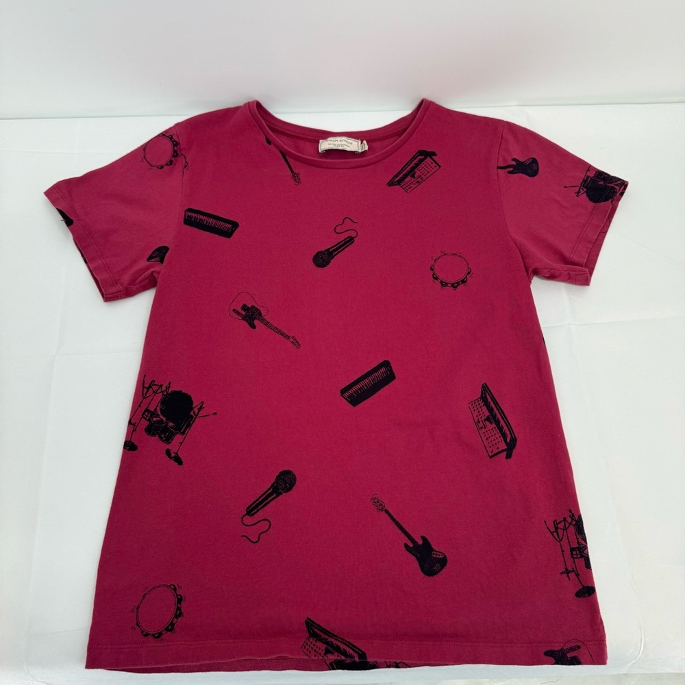 Maison KITSUNE Tee T Shirt Tee Top Women's Size M/L Music Instruments